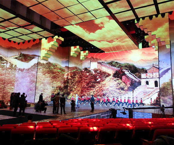 威特姆光电 2013年春节联欢晚会舞台租赁LED显示屏