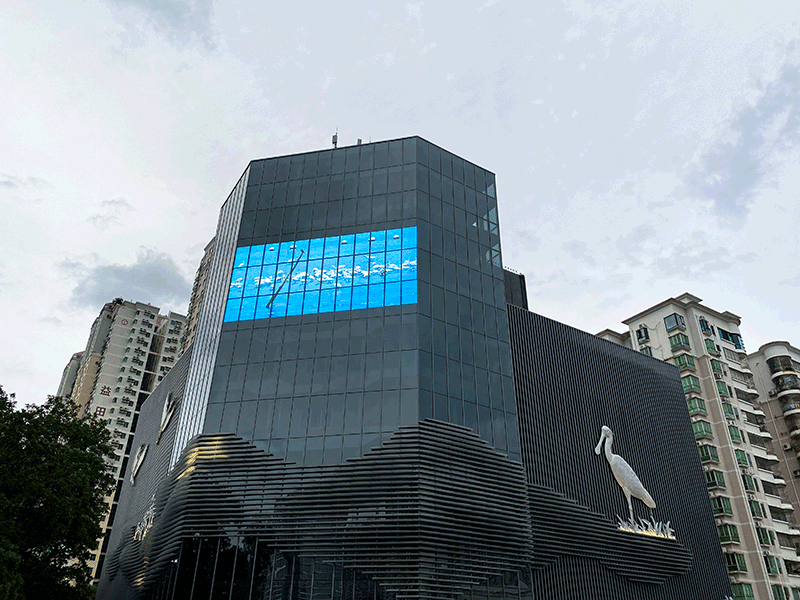 深圳电信大厦LED透明显示屏项目