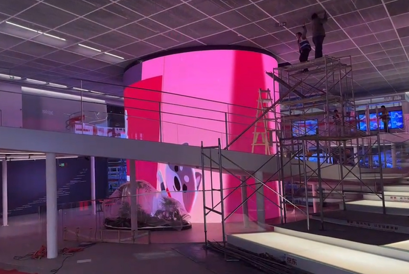 京东2号楼展厅LED透明屏项目